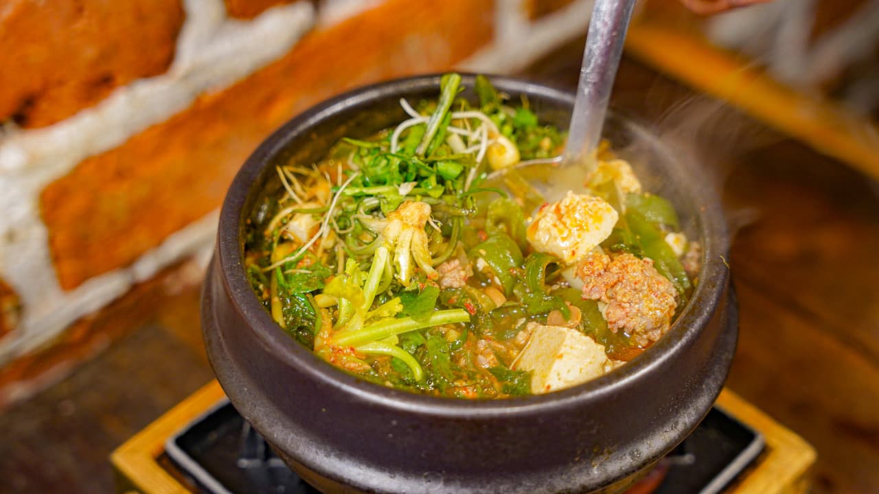 Bean-Paste Stew (with BBQ order) — Doma set menu