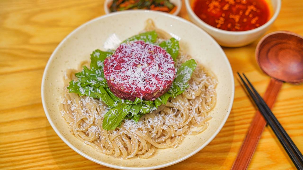 한우 육회 츠케멘 — Yuzu Ramen
